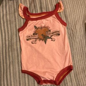Rowdy sprout Authentic baby girls onesie Tom Petty Heart Breakers Band Tee